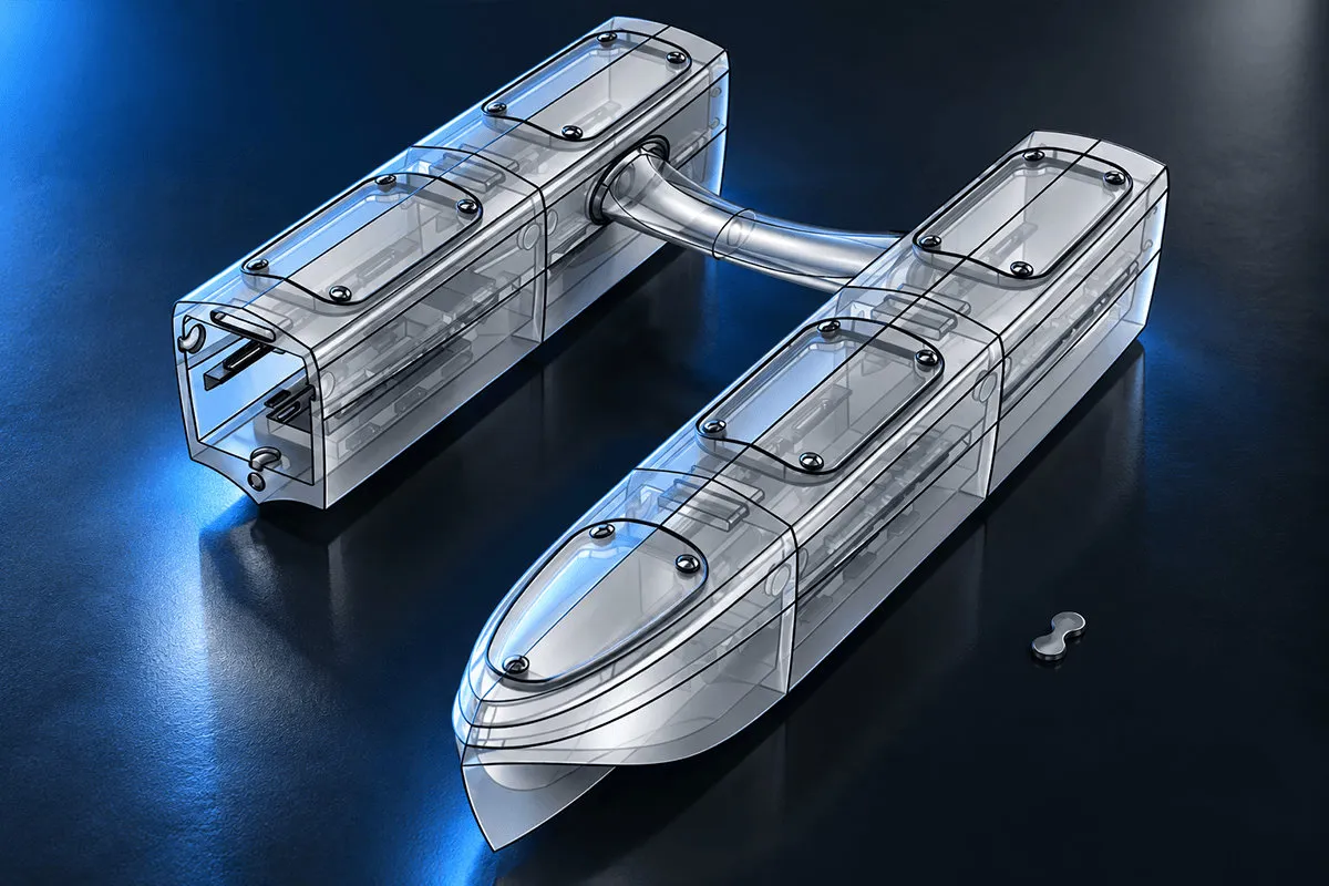 Catamaran 3D design